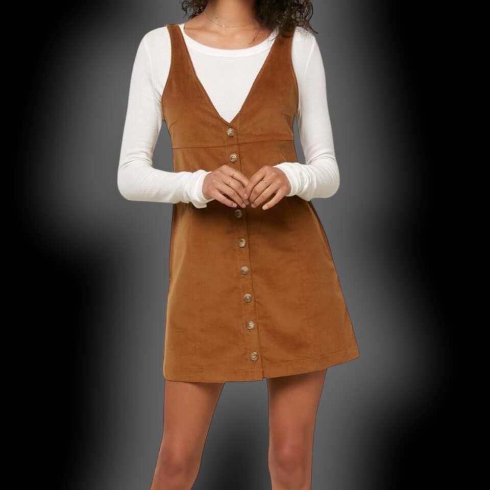 O'Neill Ridgemont Soft Corduroy Dress - Size L - NWT