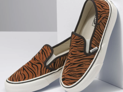 Vans Slip-On Sf Tiger Animal Print - Size 9.5 Women, Size 8 Men