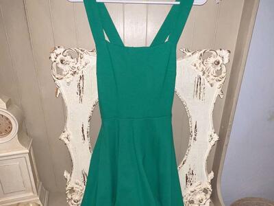 Zara Emerald Green Mini Dress - Size Small
