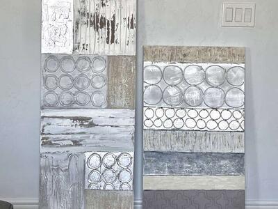 Sara Brooke Middle of Nowhere Collection "Nougat" Canvas Painting and Other Canvas Art