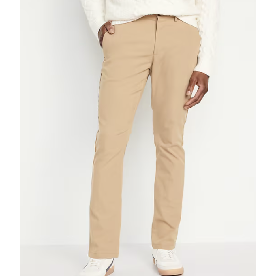 Old Navy Slim Tech Ultimate Chino Pants NEW - Classic Khaki Size 33/30