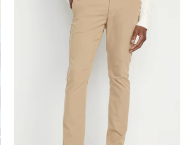 Old Navy Slim Tech Ultimate Chino Pants NEW - Classic Khaki Size 33/30