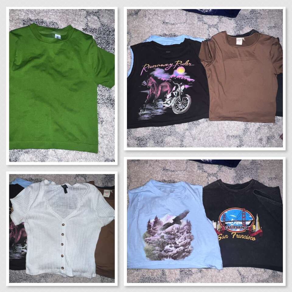 6 Shirts, Size Small and Medium