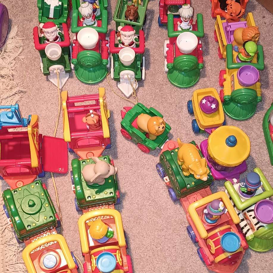 Various Little People Fisher Price trains