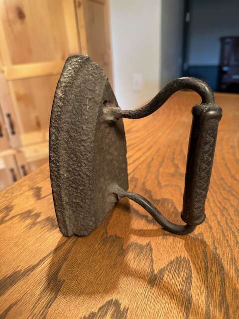 Antique cast iron flat iron