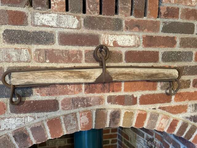 Antique Primitive Wood & Iron Horse Double tree