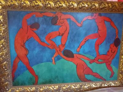 Mattisse/Dancers. 42.5"x32" Reproduction on Canvass. Beautifully Framed.
