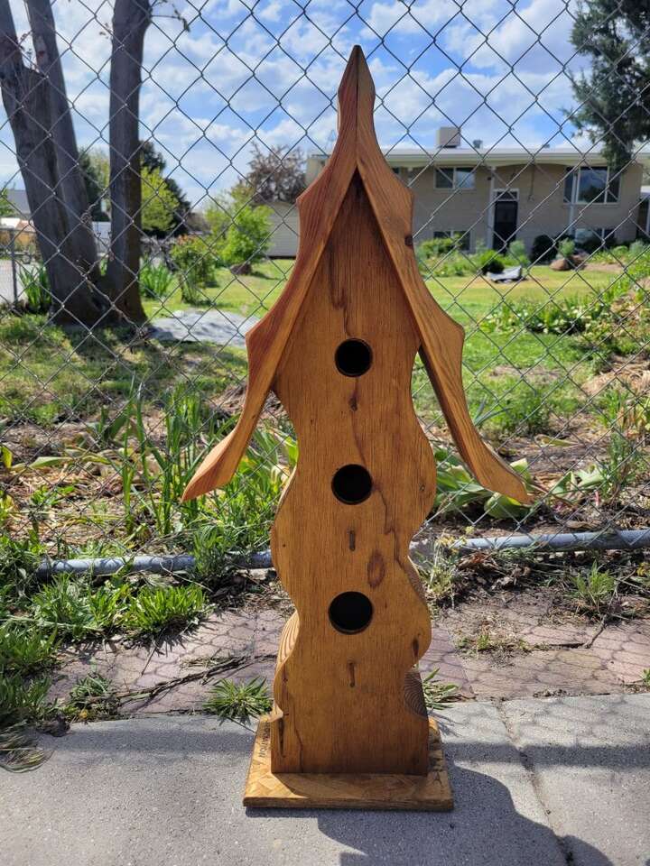 Excellent Gift Handmade Wooden Birdbouse