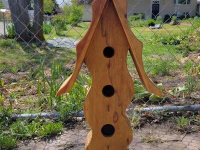 Excellent Gift Handmade Wooden Birdbouse