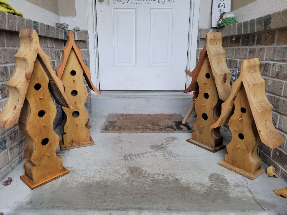 Handmade Wooden Birdhouse Gift