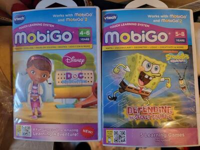 New MobiGo Doc McStuffins & Spongebob games