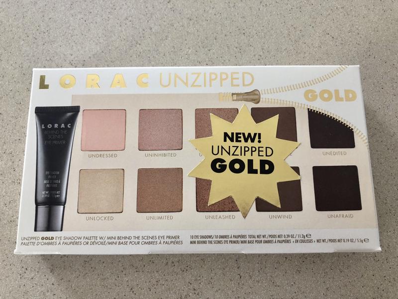 NEW! Lorac Unzipped Gold Make Up Palette