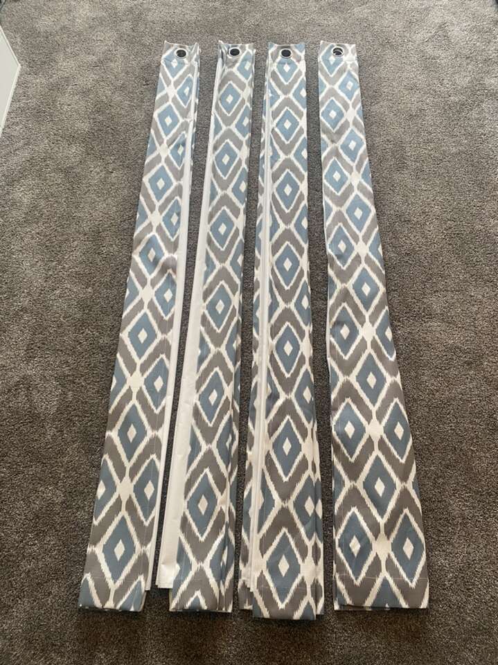 Custom Made Geometric Curtain Panels