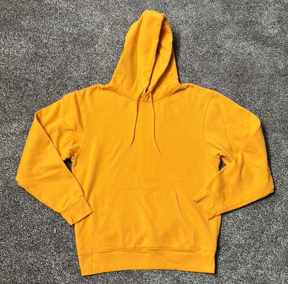 NEW! Hanes Men Gold Hoodie Sweatshirt- S