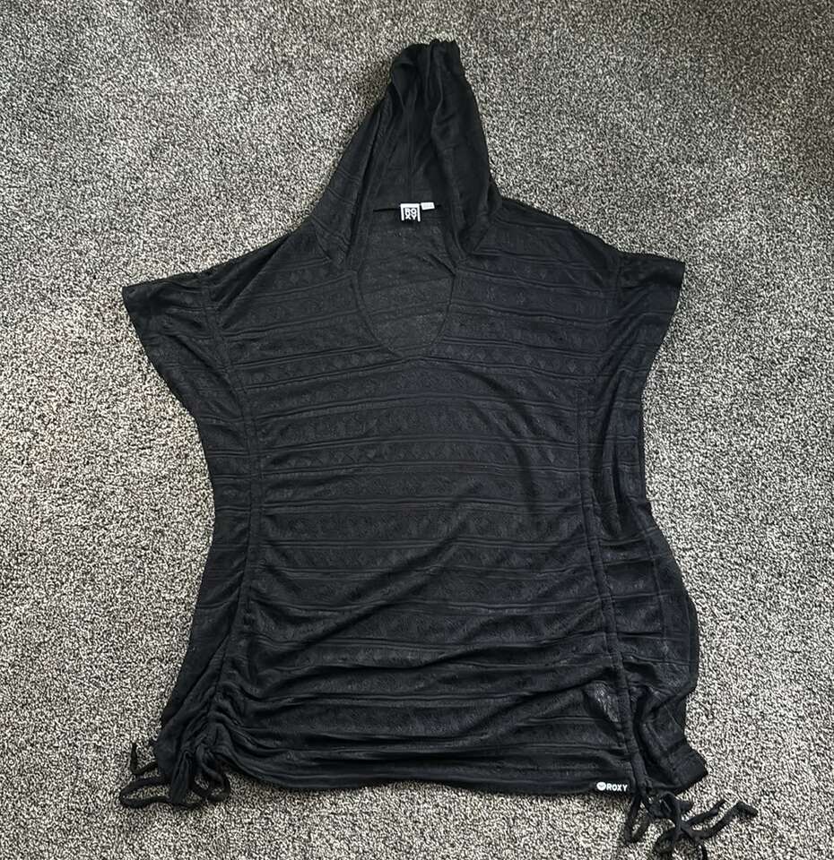 Roxy Women's Black Swimsuit Coverup- Size Medium