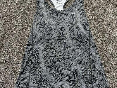Nike Running Women's Black & White Tank Top- M