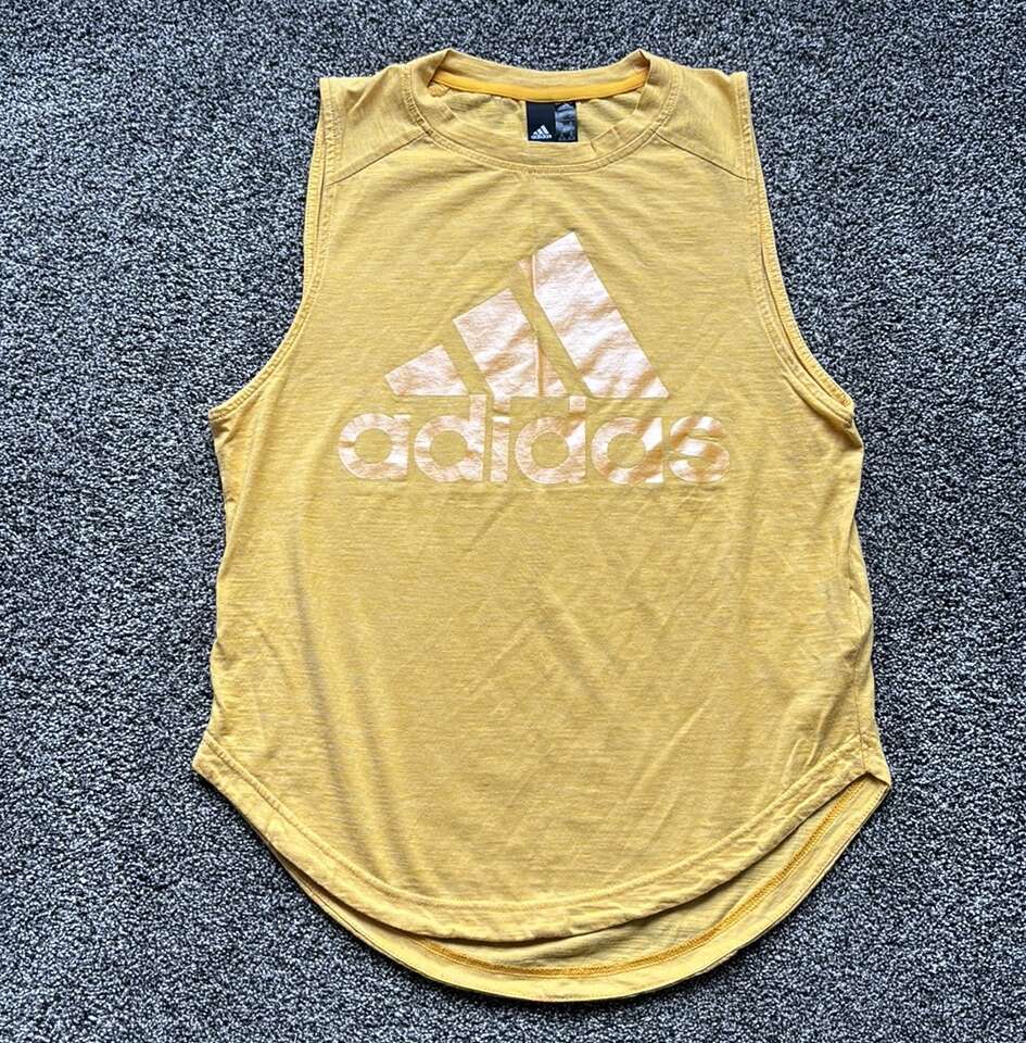 Adidas Women's Yellow Tank Top- Size XS
