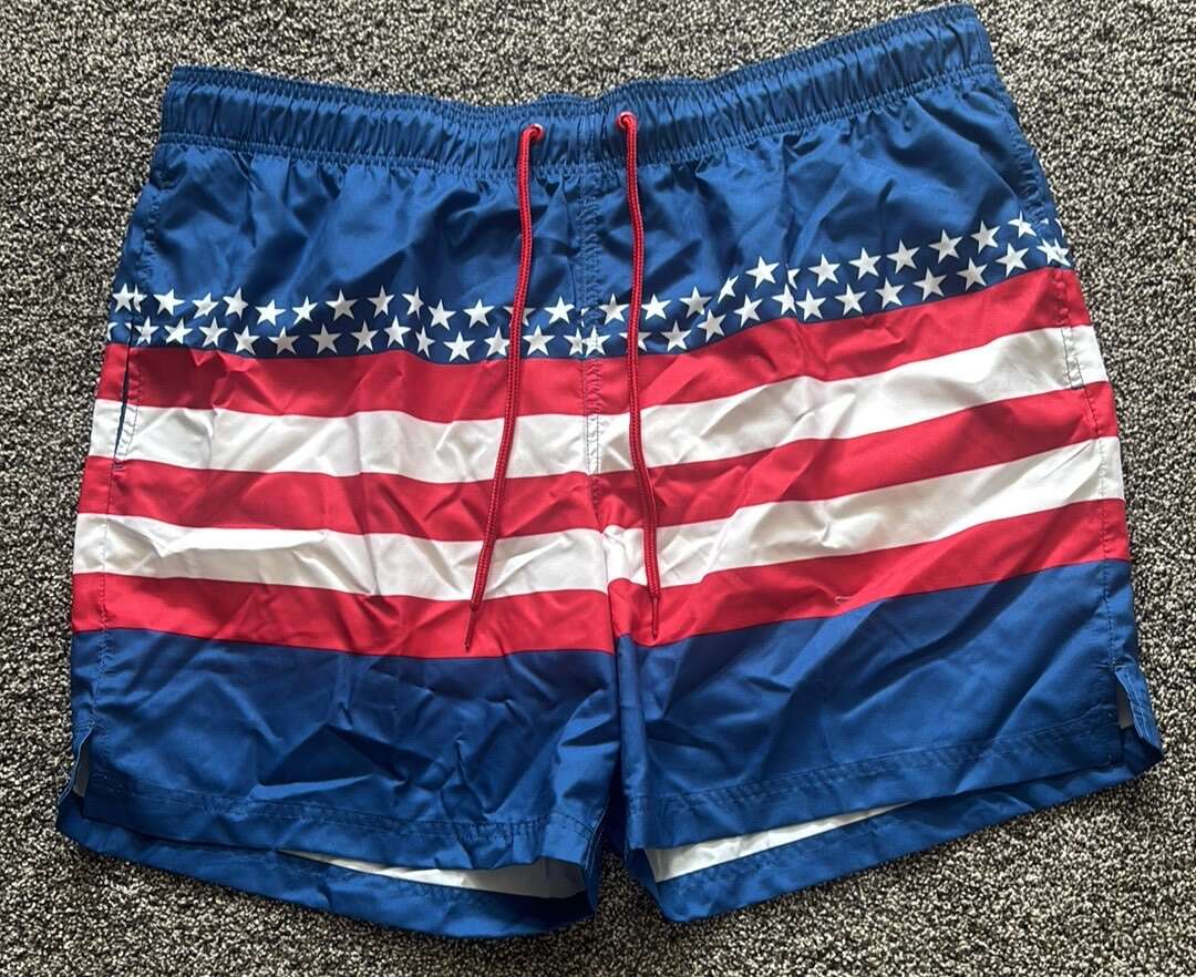 NEW! Men's Americana/4th of July Swimsuit- XL