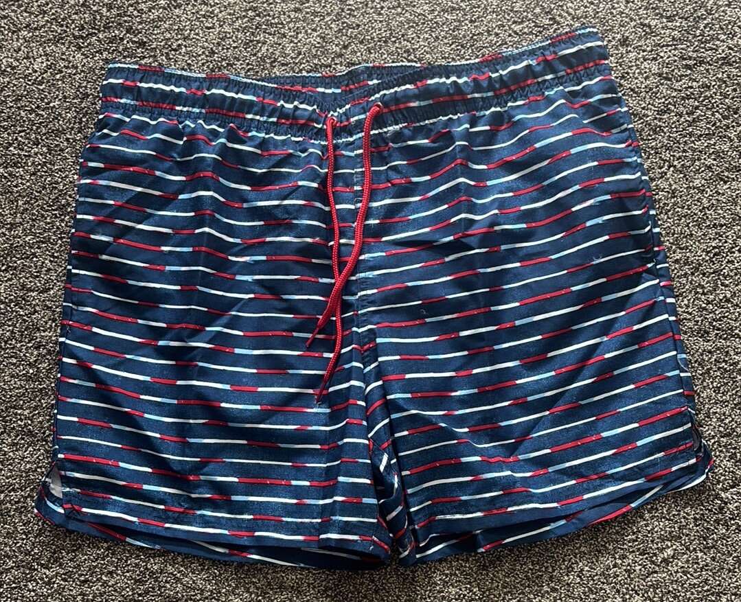 NEW! Men's Striped Americana/4th of July Swimsuit