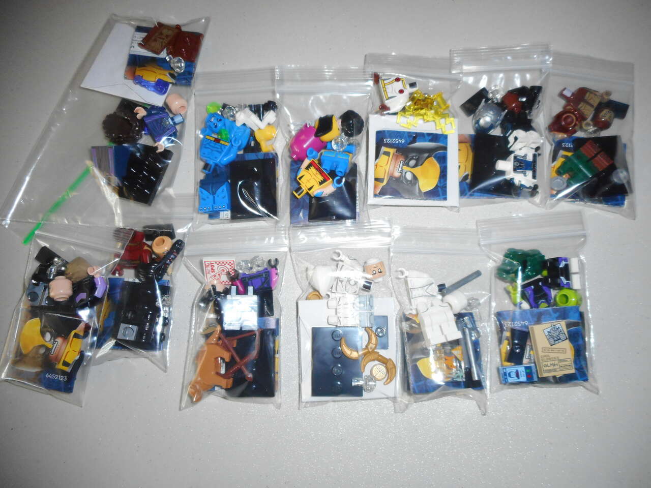 LEGO MARVEL series 2 collectible figures, complete set of 12 figures