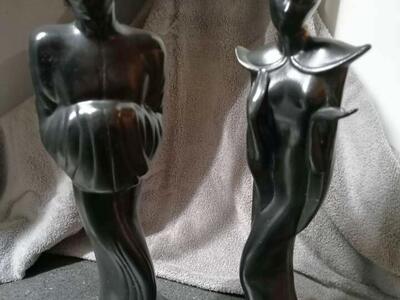 VINTAGE ART DECO Oriental Figurines