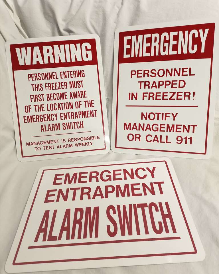 3 Piece Emergency Warning Signs