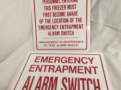 2 Piece Emergency Warning Signs
