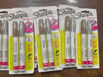 3x2pks SHARPIE Oil-Based Paint Markers