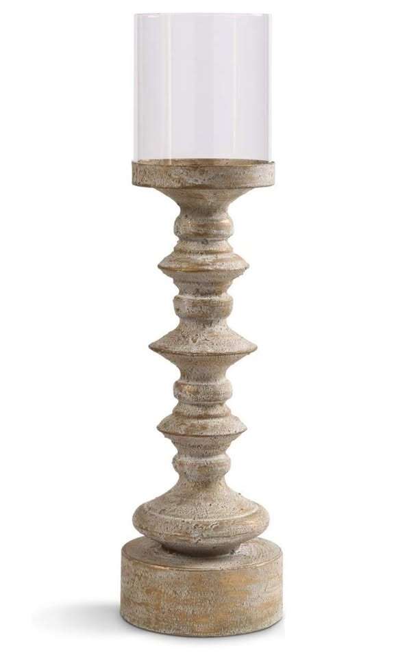K&K Interiors Gold, Antique Finished Candleholder