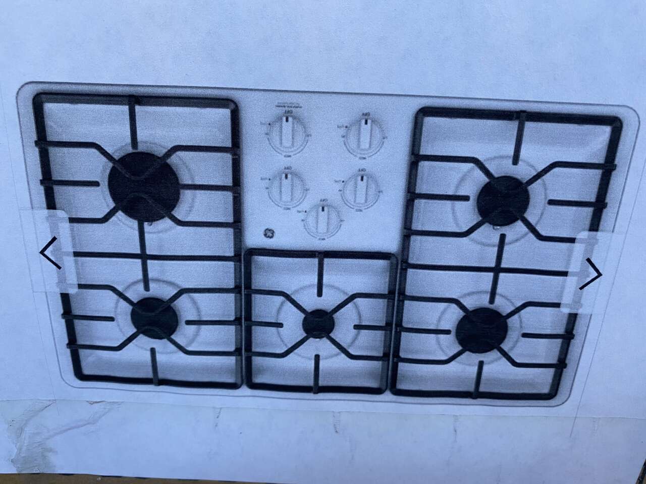 General Electric 36 inch stove top