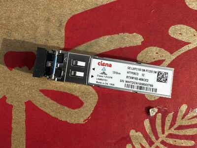 NEW Ciena Ge Lx/fc100 SM / Fc200 SM SFP Transceiver