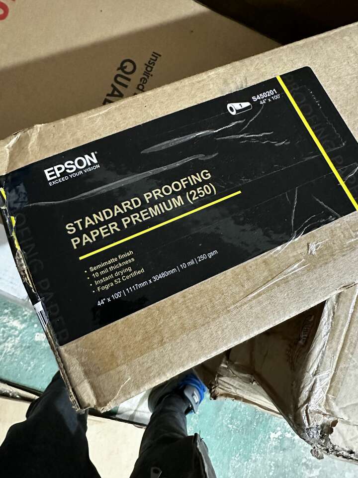 Epson standard proofing paper premium. 44" x 100'