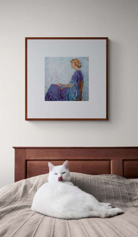 "Woman in Blue" Fine Art Print
