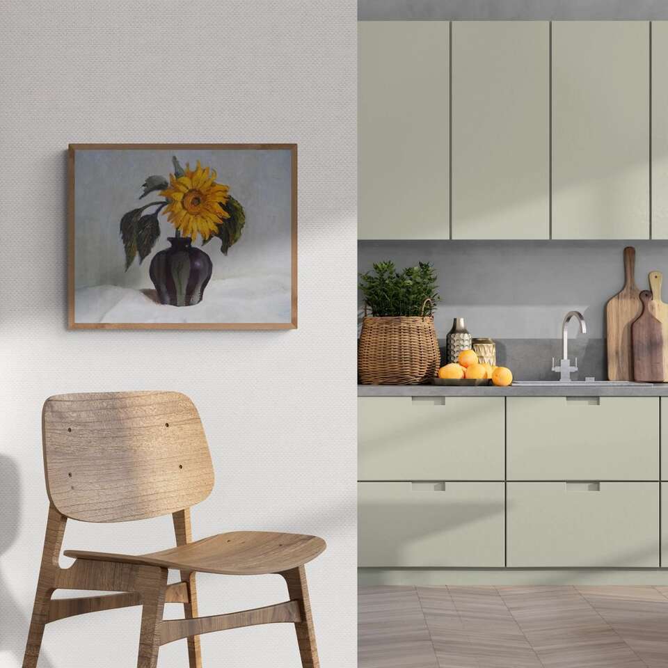 "Sunflower Stem" Fine Art Print