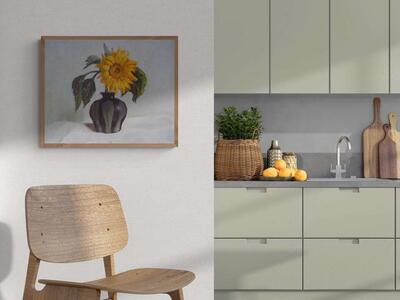 "Sunflower Stem" Fine Art Print