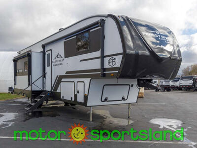 2025 Forest River Blackthorn 3400ROK Bunkhouse Bunks Bunk House Rear Living Room Loft U-Shaped Dinette Outdoor Kitchen