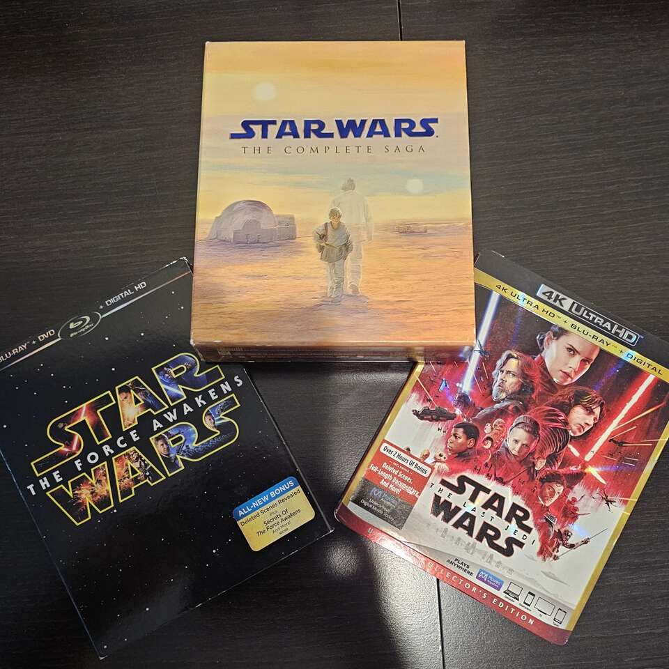 Star wars blu ray movie set