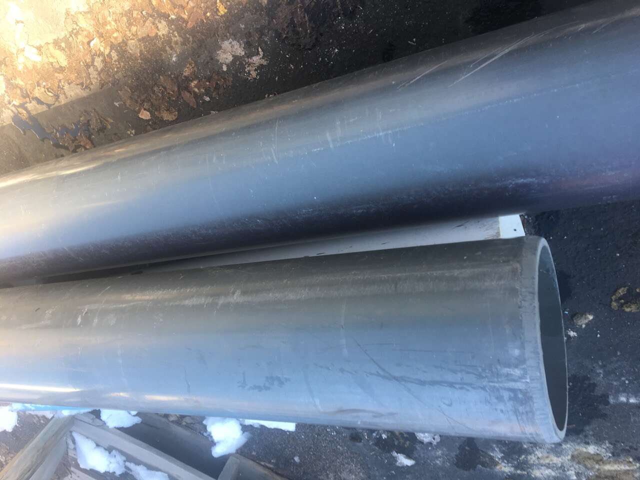 10" Water Main Pipe 34 feet, Schedule 80,  215" & 152"
