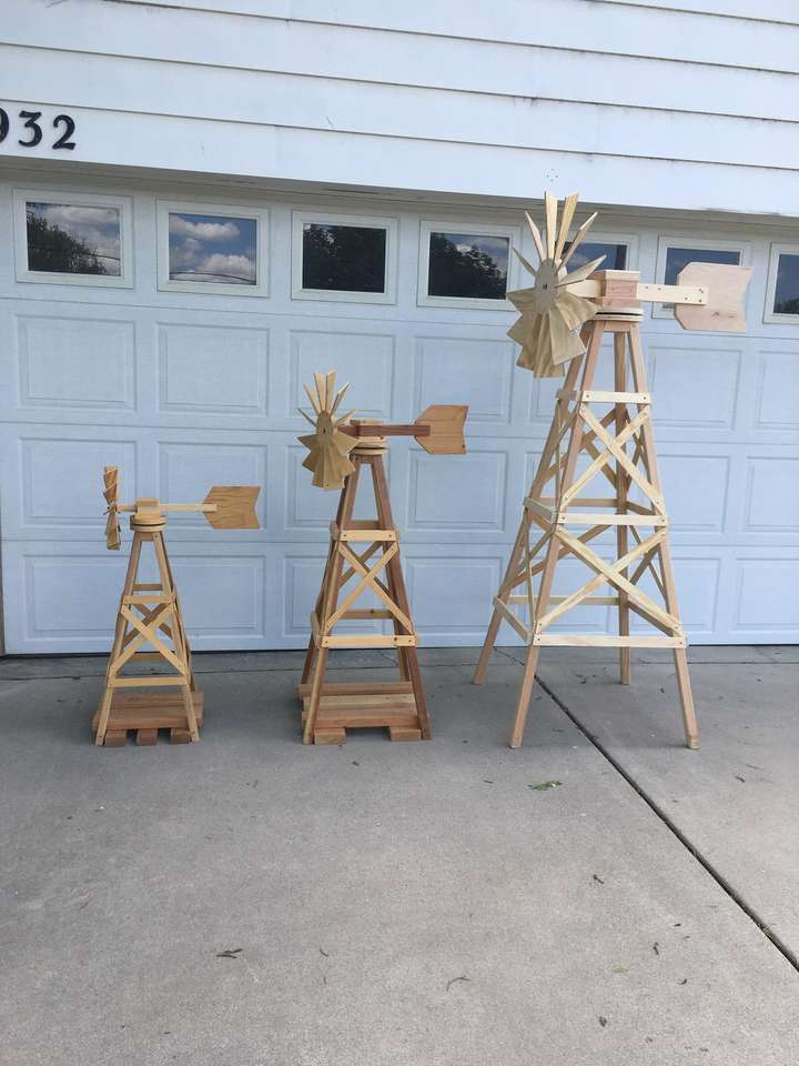 Wooden Windmills