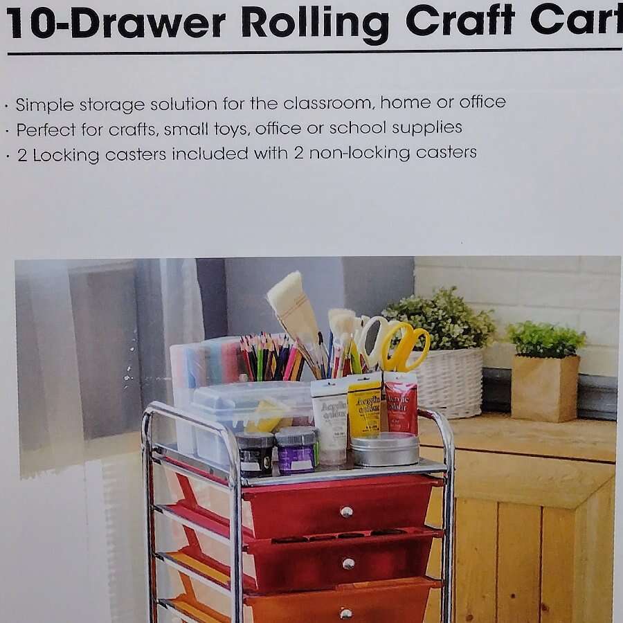 Colorful Craft Cart