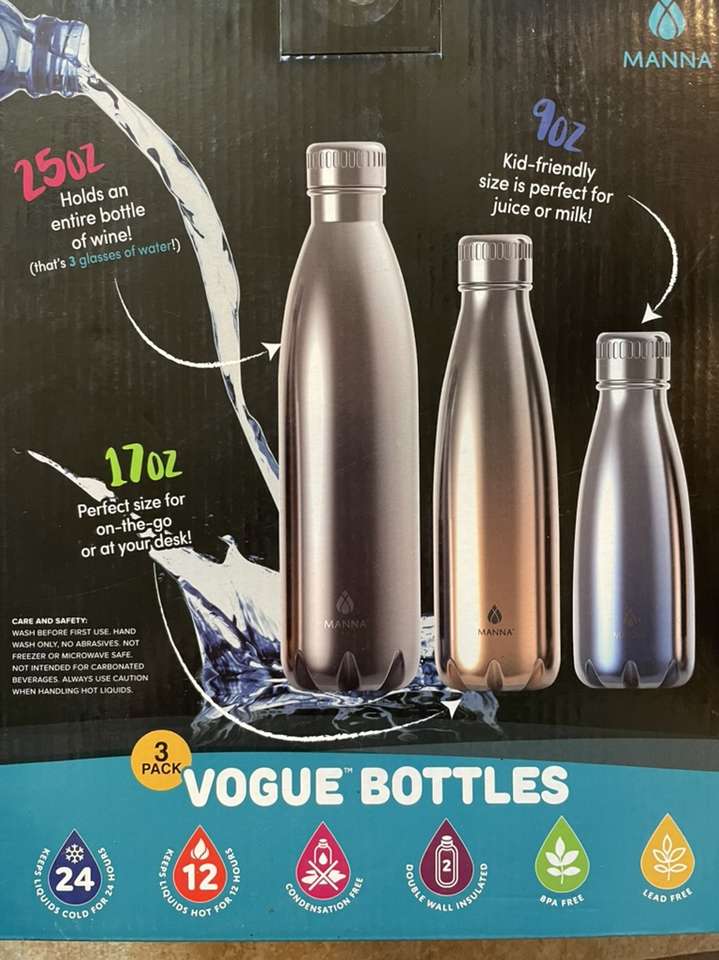 Manna Vogue Bottles 3 Pack Family Set