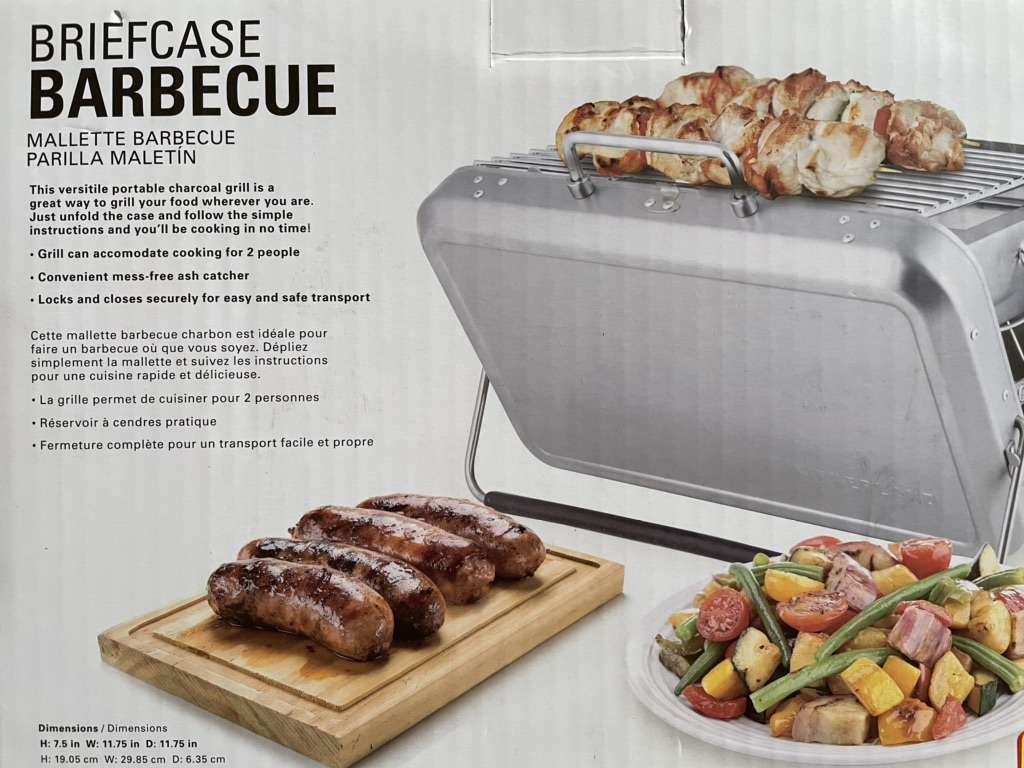 New Briefcase Camping BBQ Portable Charcoal Grill