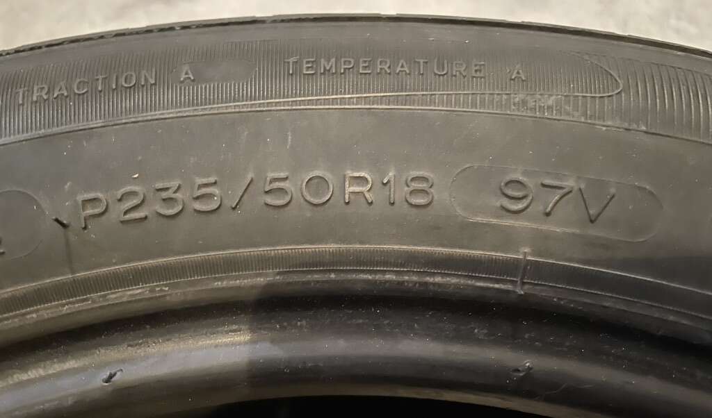 Used All Season Michelin Radial X P235/50R18 Tires
