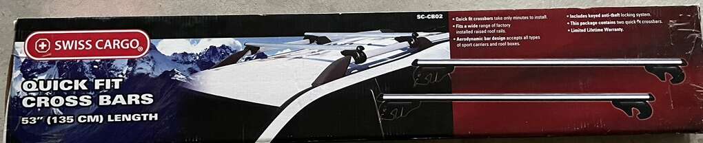 Auto Car Roof Top Cargo Rack Quick Fit Cross Bars