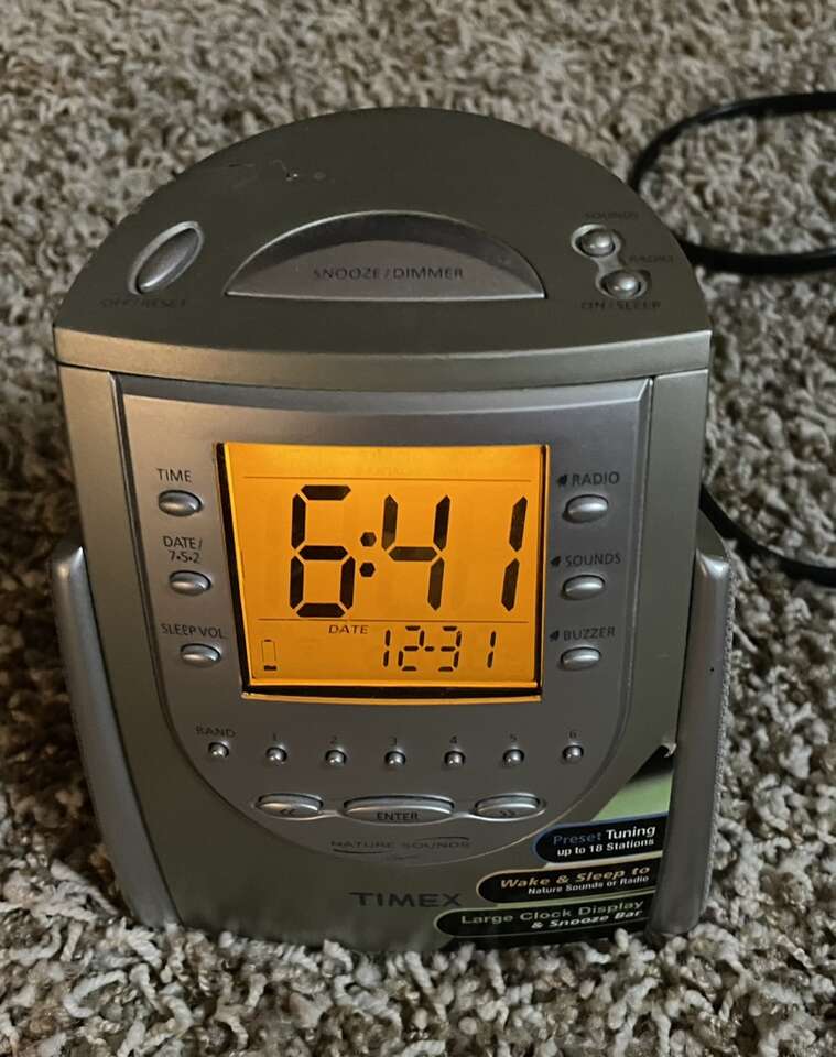 Timex Digital Alarm Clock Radio Nature Sounds