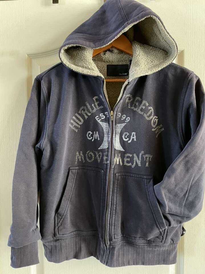 Hurley Shepherd Fleece Lined Hoodie Youth 10-12 M