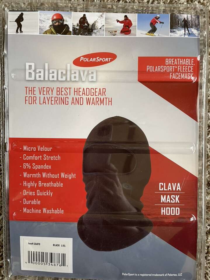 Balaclava Polar Sport Fleece Facemask Hood L XL