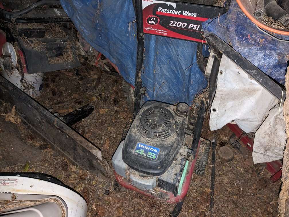 Honda engine pressure washer mower log splitter