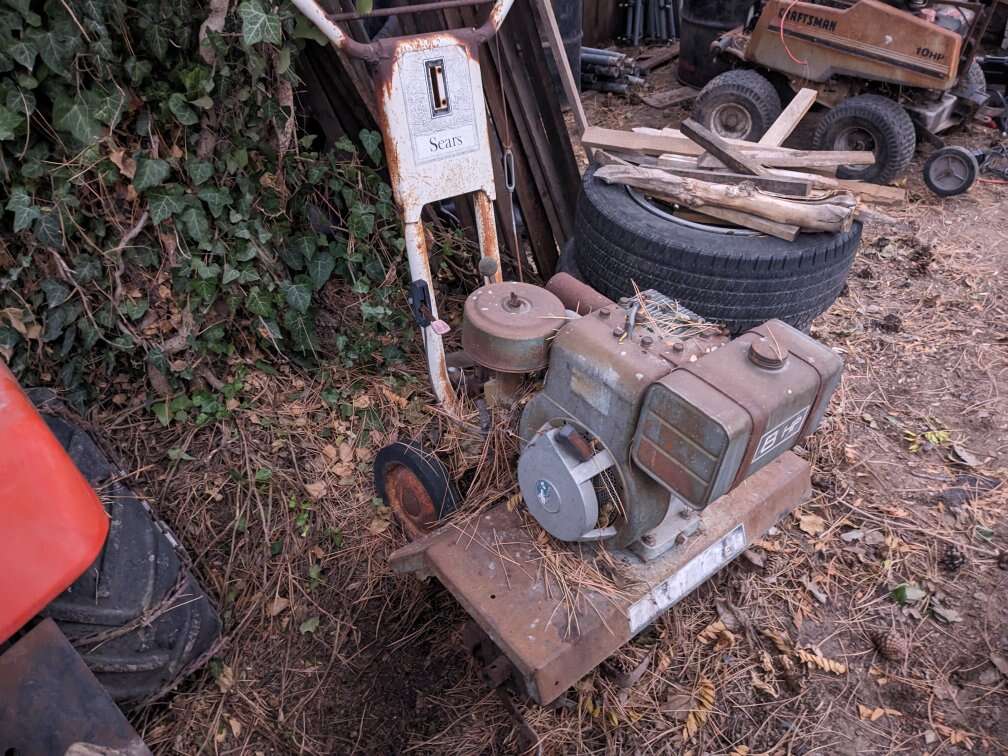 Huge tiller all STEEL Craftsman 8HP rototiller