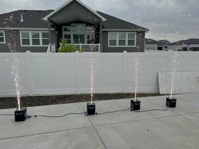 Cold sparkler machine Rental